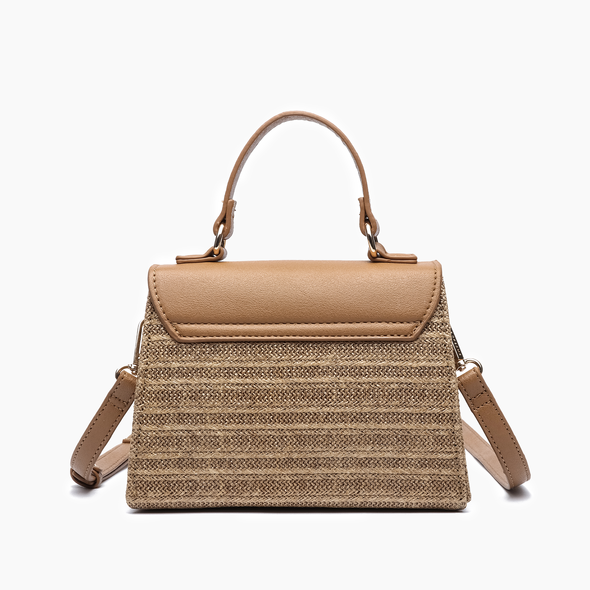 Coastal Straw Envelope Crossbody Bag