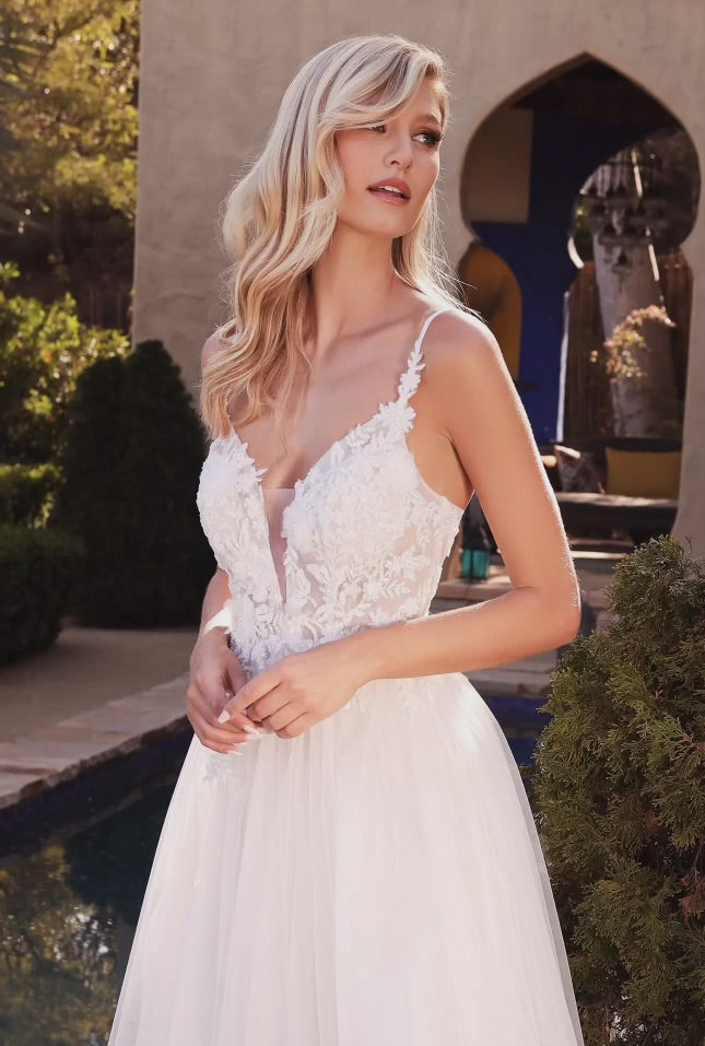 Isabella Layered A-Line Tulle Bridal Dress