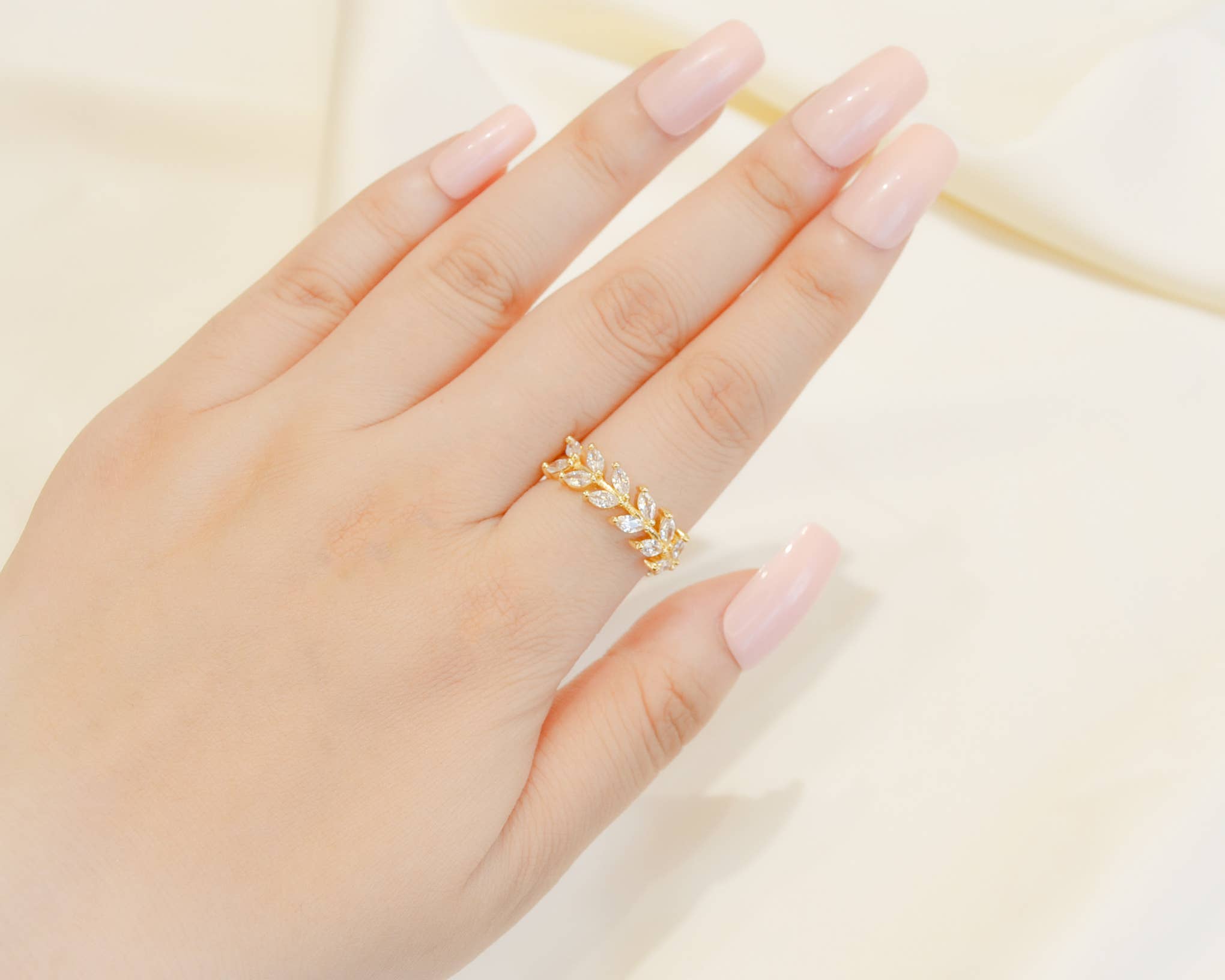 Gold leaf ring