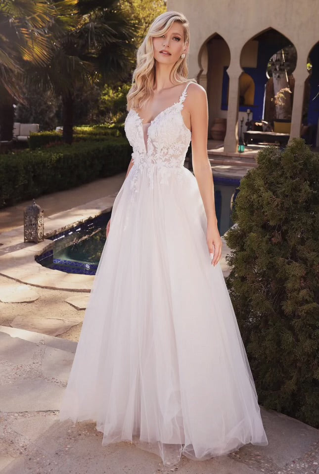 Isabella Layered A-Line Tulle Bridal Dress