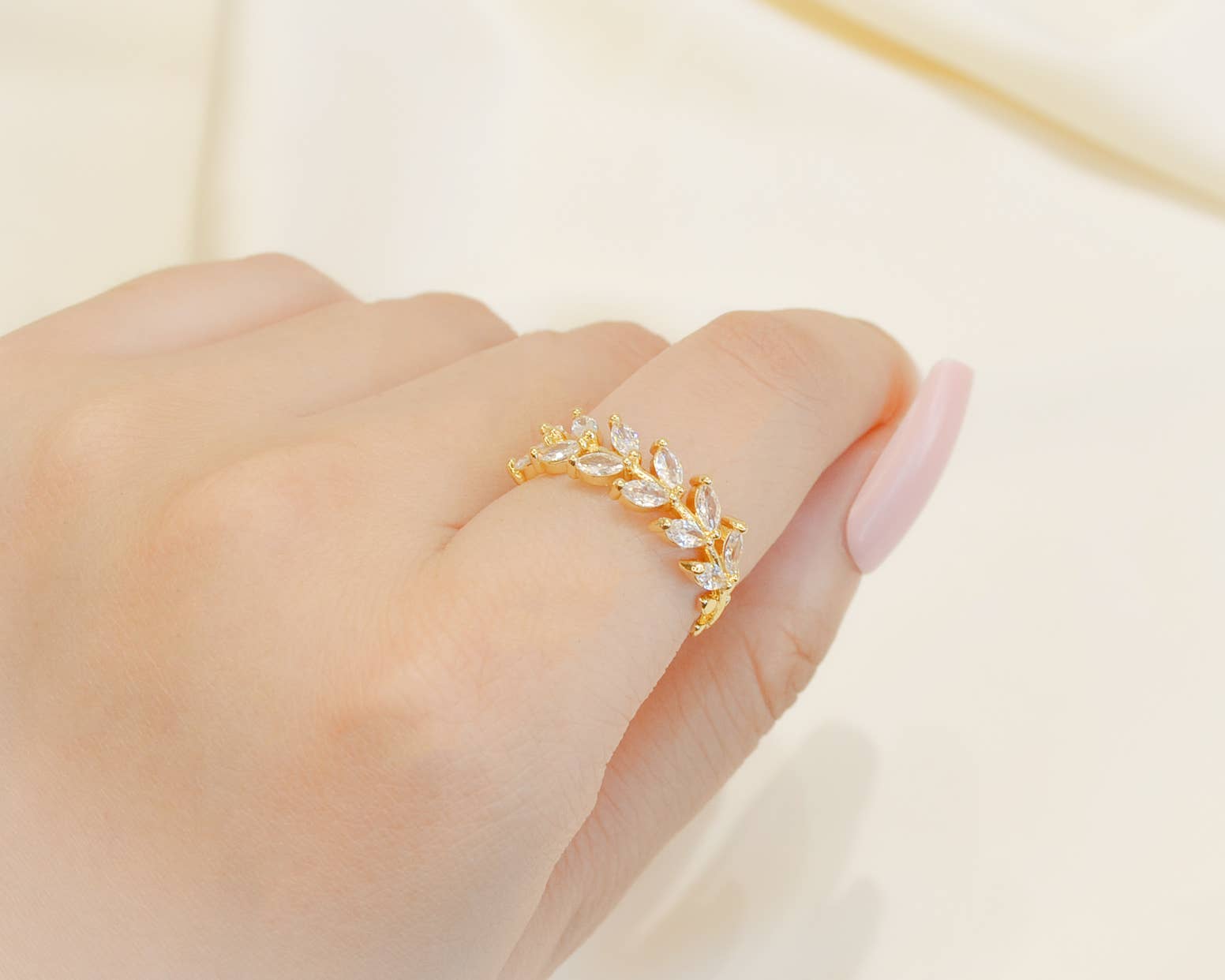 Gold leaf ring