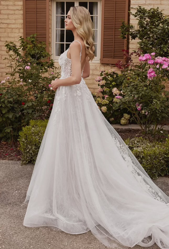 Layla Layered Lace A-Line Bridal Dress