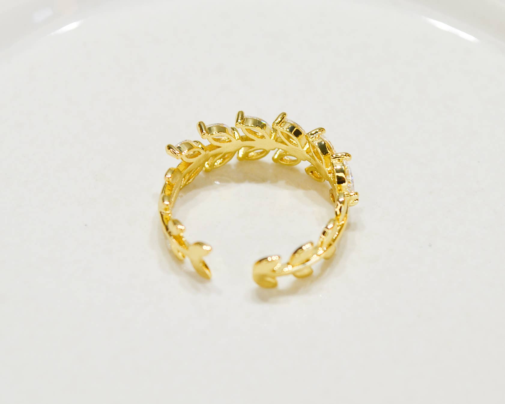 Gold leaf ring