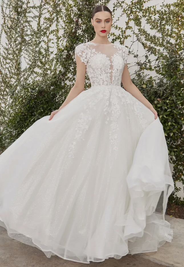 Avery Cap Sleeve Lace Bridal Dress