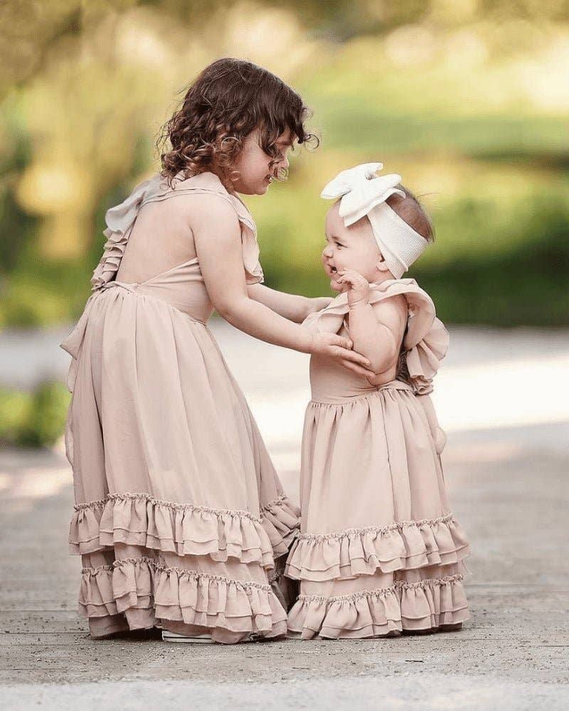 Mommy and Me Nellie Ruffle Maxi Dress (Children)