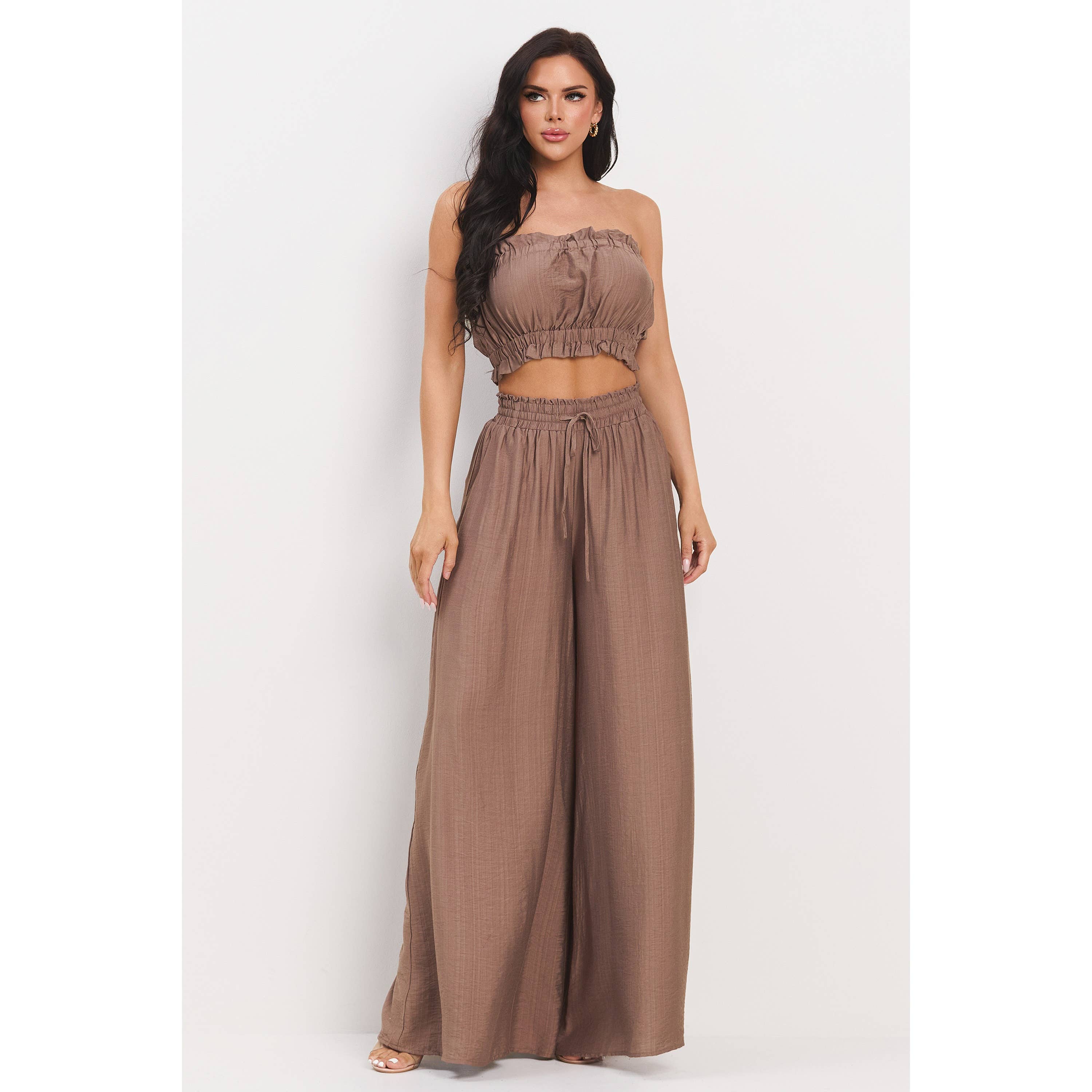 Tube top w/ matching palazzo pants set