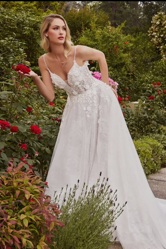 Layla Layered Lace A-Line Bridal Dress