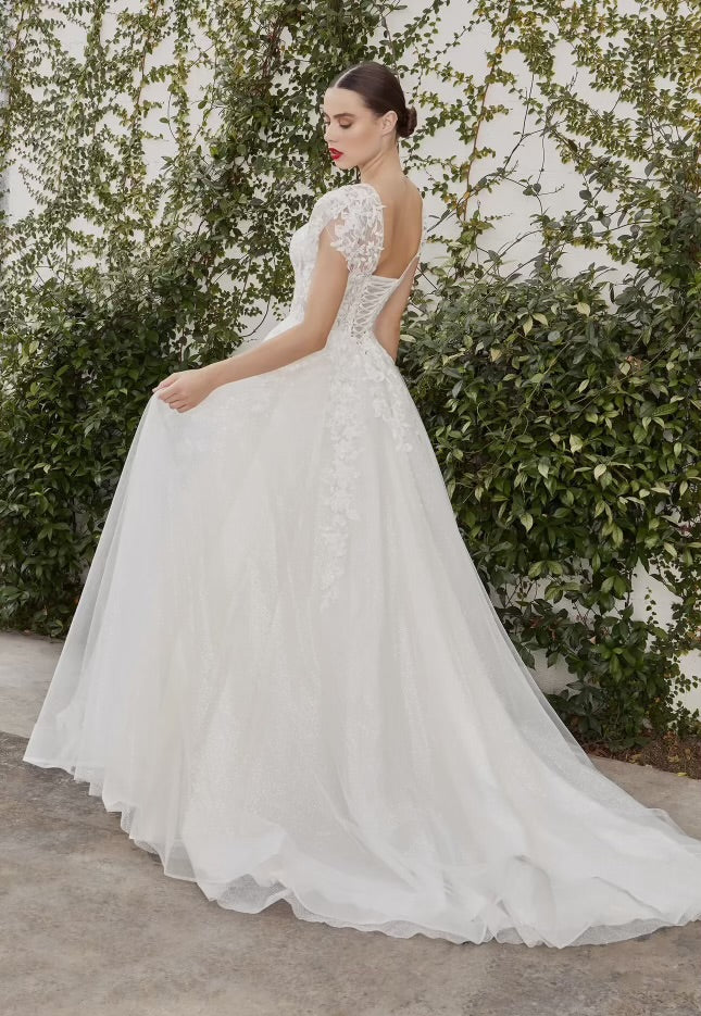 Avery Cap Sleeve Lace Bridal Dress