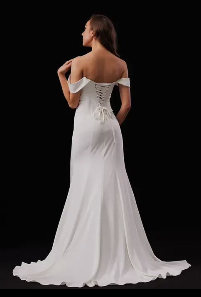 Serenity Off Shoulder Bridal Dress