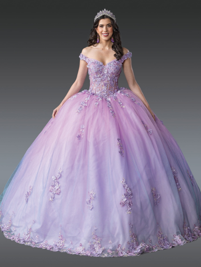 Isabel Embellished Gown with Accents Quinceanera Dress