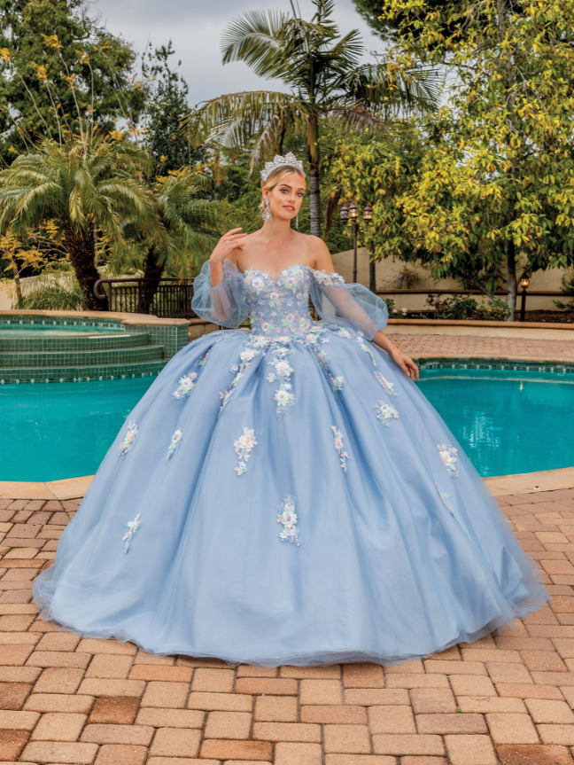 Lena Off-the-Shoulder Tulle gown Quinceanera dress