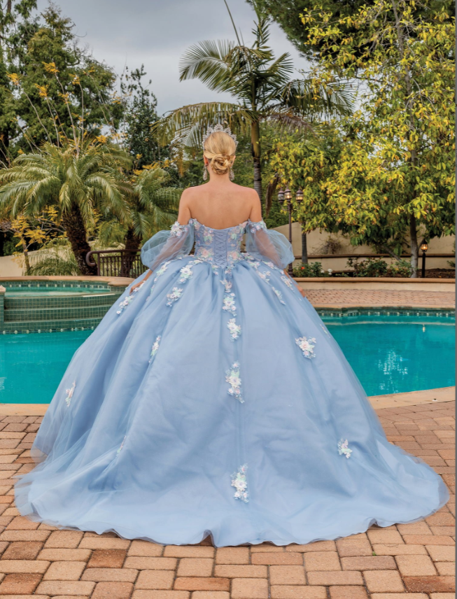 Lena Off-the-Shoulder Tulle gown Quinceanera dress