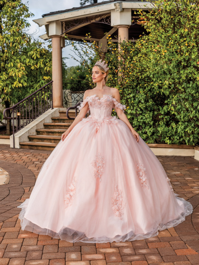 Selena Off-the-Shoulder Tulle gown Quinceanera dress