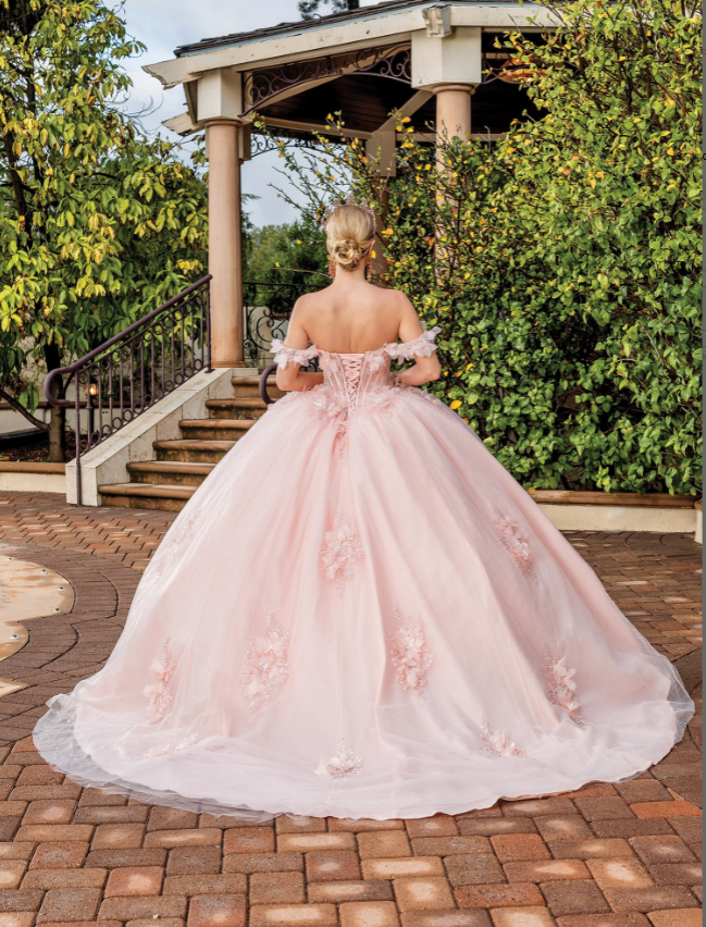 Selena Off-the-Shoulder Tulle gown Quinceanera dress