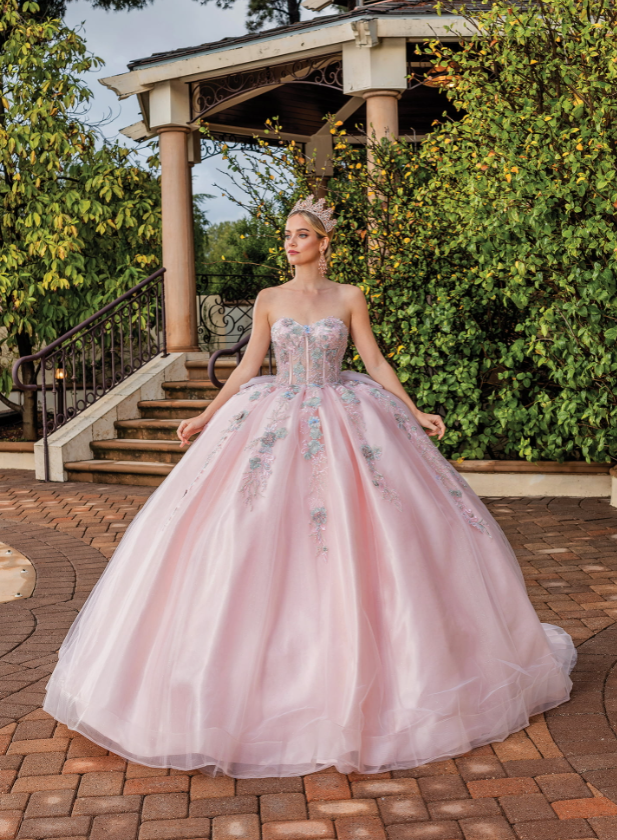 Melanie Lace-Up Back Tulle gown Quinceanera dress