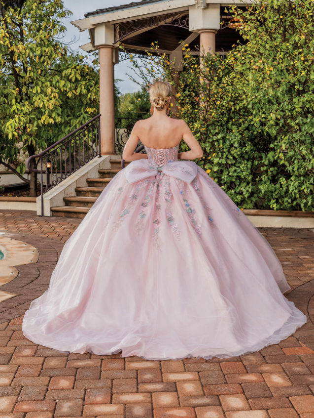 Melanie Lace-Up Back Tulle gown Quinceanera dress