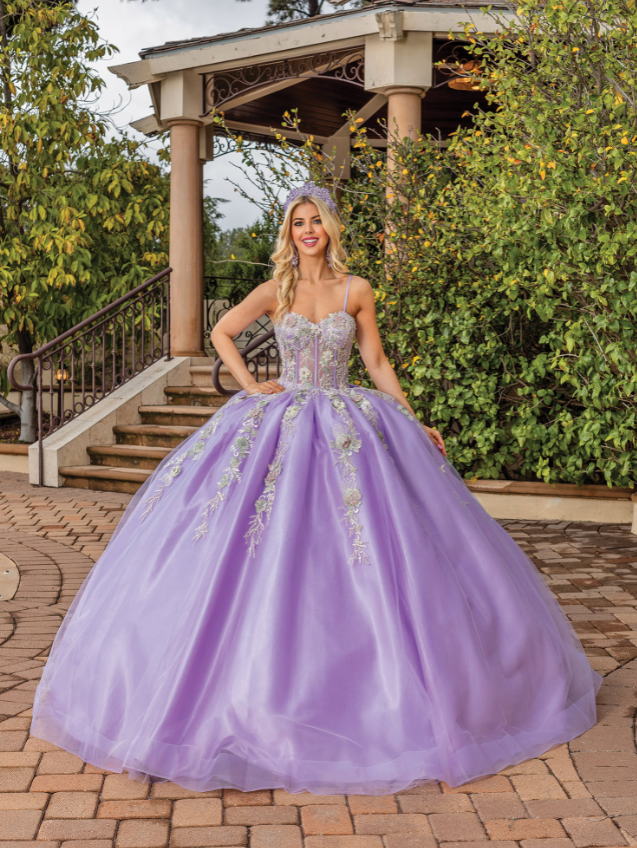 Melanie Lace-Up Back Tulle gown Quinceanera dress