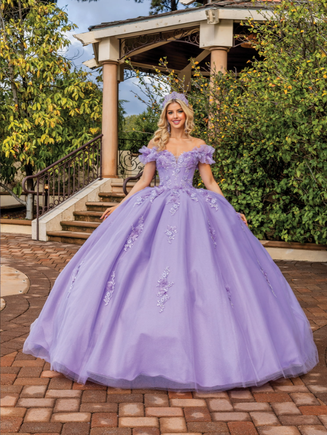 Samantha Off-the-Shoulder Tulle gown Quinceanera dress