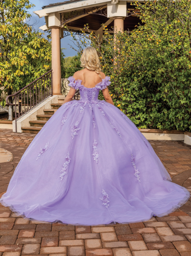 Samantha Off-the-Shoulder Tulle gown Quinceanera dress