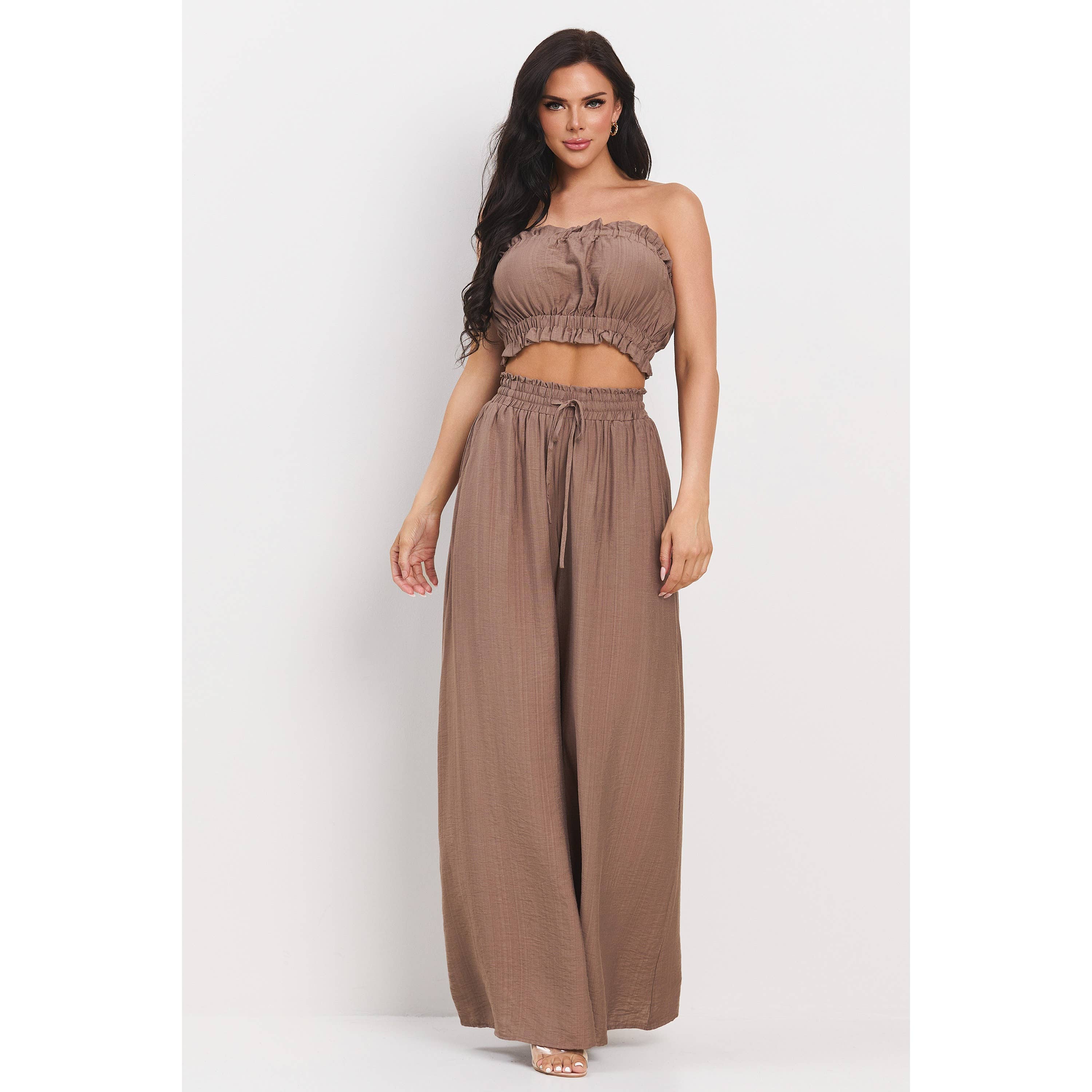 Tube top w/ matching palazzo pants set