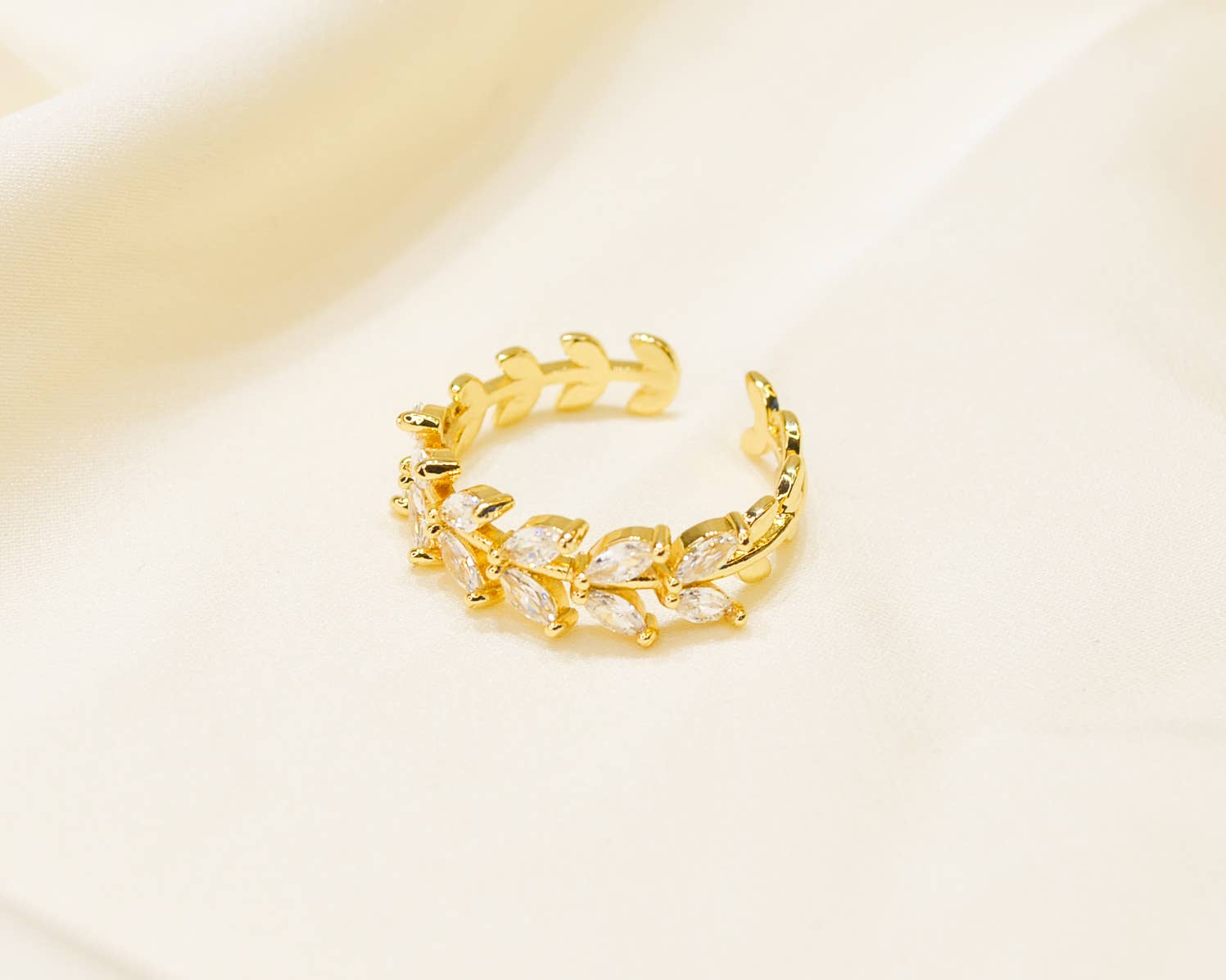 Gold leaf ring