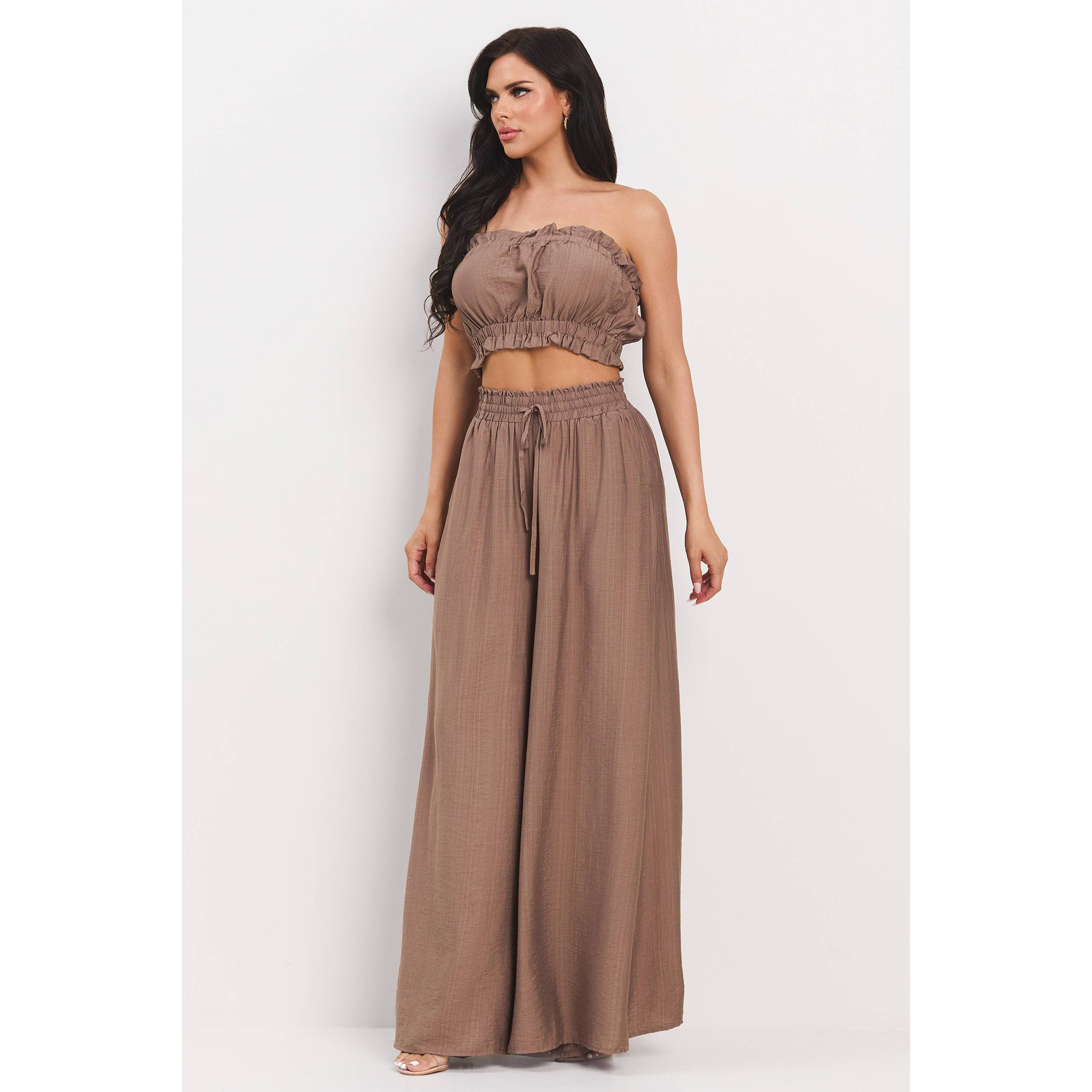 Tube top w/ matching palazzo pants set